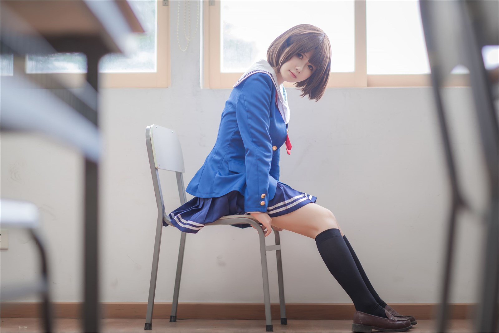 Platinum saki - JK school uniform(6)